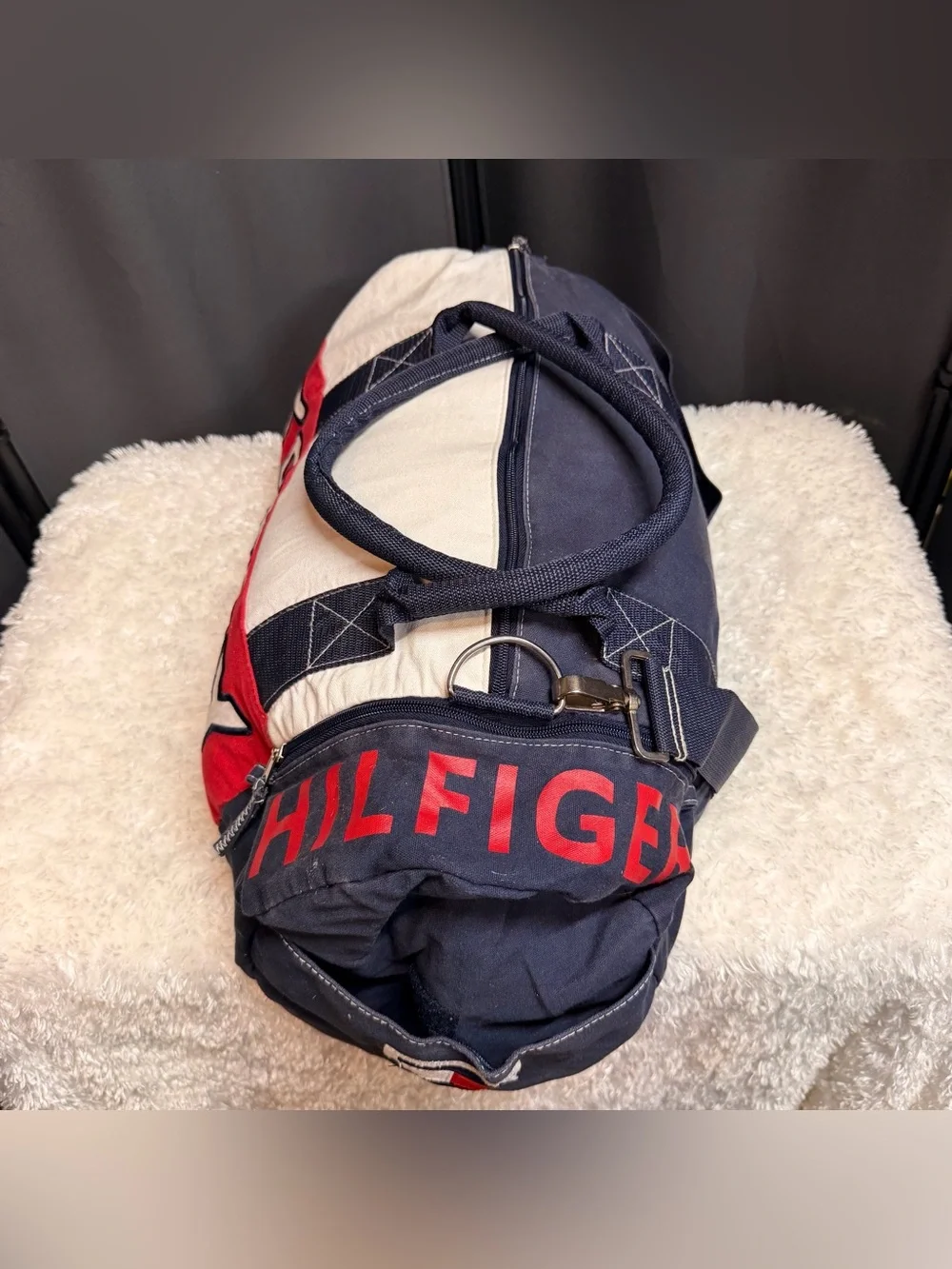 Tommy Hilfiger Bag 90s 00s Y2k Gym Work-out Sports Travel Carry-all Duffle